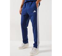 Adidas Essentials 3 Stripes Open Hem Fleece Joggers Blue S / Regular Men