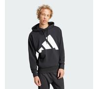 ADIDAS Sportswear Mens Essentials Big Logo French Terry Hoodie - Black/White - Size X-Large