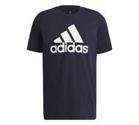 adidas Sportswear Mens ESSENTIALS BIG LOGO TEE - Navy Cotton - Size X-Small