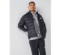 adidas Men's Essentials CLIMAWARM 3 Stripes Synthetic Down Jackets, black, XS