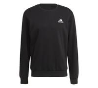 adidas Sportswear Mens Essentials Embroidered Small Logo Sweatshirt - Black/White Cotton - Size X-Large
