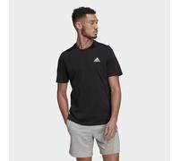 adidas Sportswear Mens Essentials Embroidered Small Logo Tee - Black Cotton - Size X-Small