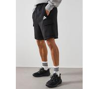 adidas Sportswear Men's Essentials Feel Cozy Fleece Cargo Short, Black, Size Xl, Men Black
