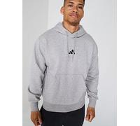 adidas Sportswear Men's Essentials Feel Cozy Fleece Hoodie, Medium Grey Heather, Size L, Men Medium Grey Heather