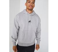 adidas Sportswear Men's Essentials Feel Cozy Fleece Hoodie, Medium Grey Heather, Size S, Men Medium Grey Heather