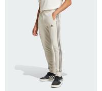 adidas Sportswear Mens Essentials French Terry Tapered Cuff 3-Stripes Pants - Beige Cotton - Size X-Large