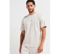 adidas Sportswear Mens Essentials Linear Single Jersey T-Shirt, Alumina/White, Size M, Men Alumina/White