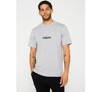 adidas Essentials Linear Single Jersey T-shirt short sleeve grey - S
