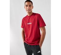 adidas Sportswear Men's Essentials Linear Single Jersey Tee, Actmar/White, Size Xs, Men Actmar/White