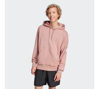 adidas Sportswear Mens Essentials Loose-Fit 3 Bar Logo French Terry Hoodie - Rose Gold - Size Small