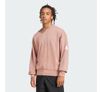 adidas Sportswear Mens Essentials Loose Fit 3 Bar Logo Sweatshirt - Rose Gold - Size X-Small