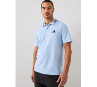 adidas Sportswear Men's Essentials Small Logo Pique Polo Shirt, Glow Blue, Size S, Men Glow Blue