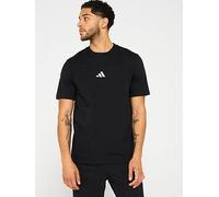 adidas for man. JE9024 Essentials T-Shirt Small Logo Single black (L), Casual, Sport, Cotton, Running, Multisport, Short sleeve
