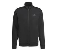 ADIDAS Sportswear Mens Essentials Warm-Up 3-Stripes Track Jacket - Black Recycled Material - Size Medium