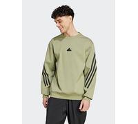 adidas Sportswear Men's Future Icons 3-Stripes Sweatshirt - Green, Green, Size M, Men Green