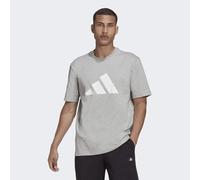 adidas Sportswear Mens Future Icons Logo Graphic Tee - Grey Cotton - Size Medium