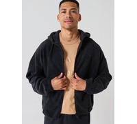 adidas Sportswear Men's Future Icons Small Logo Fleece Full Zip, Black, Size L, Men Black