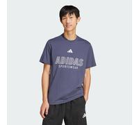 adidas Sportswear Mens House of Tiro Linear Graphic Tee - Navy Cotton - Size X-Large