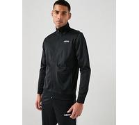 adidas Sportswear Men's Linear Tracksuit, Black, Size L, Men Black