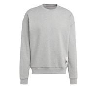ADIDAS Sportswear Mens Lounge Fleece Sweatshirt - Light Grey - Size Small
