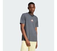 ADIDAS Sportswear Mens Lounge Pizza Graphic Tee - Grey - Size Small