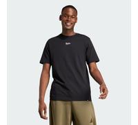 adidas Sportswear Mens Lounge Still Life Lemons Graphic Tee - Black Cotton - Size Medium