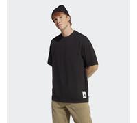 adidas Sportswear Mens Lounge Tee in Black Cotton - Size Large