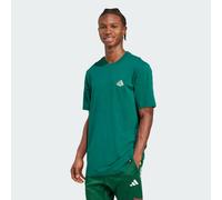 ADIDAS Sportswear Mens Mini Pizza Graphic Tee - Emerald - Size X-Small