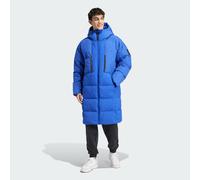 adidas Sportswear Mens Myshelter Down Parka - Blue Recycled Material - Size Small