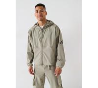 adidas Sportswear Men's Myshelter Windbreaker, Silver Pebble, Size L, Men Ilver Pebble