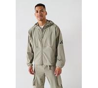 adidas Sportswear Men's Myshelter Windbreaker, Silver Pebble, Size M, Men Ilver Pebble