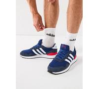 adidas Men's Run 60s 4.0 Shoes, Dark Blue/Cloud White/Aurora Ink, 6 UK