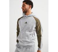 adidas Sportswear Mens Seasonal Essentials Colourblock Hoodie, Medium Grey Heather, Size Xl, Men Medium Grey Heather