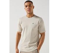 adidas Sportswear Men's Small Logo Icon T-Shirt, Beige, Size M, Men Beige