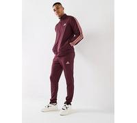 adidas Sportswear Men's Sportswear 3-stripes French Terry Tracksuit, Aurora Ruby, Size L, Men Aurora Ruby