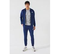 adidas Sportswear Mens Sportswear Basic 3-stripe French Terry Tracksuit - Blue, Dark Blue, Size M, Men Dark Blue