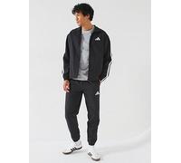 adidas Sportswear Men's Sportswear Basic 3 Stripes Woven Tracksuit - Black, Black, Size L, Men Black