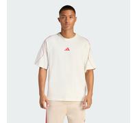 ADIDAS Sportswear Mens Stadium Tee - White/Red - Size Medium