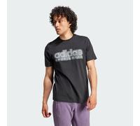 ADIDAS Sportswear Mens Tiro Graphic Tee - Black Cotton - Size X-Small