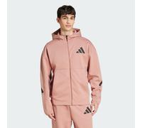 adidas Sportswear Mens Z.N.E. Full-Zip Hooded Track Jacket - Coral - Size Medium