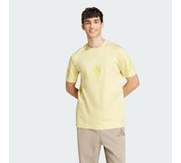 adidas Sportswear Mens Z.N.E. Tee - Yellow Cotton - Size Small