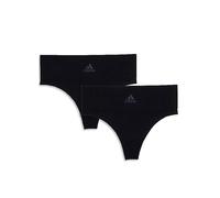 adidas Sportswear Pack of 2 High Waist Thongs Black