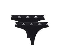 adidas Sportswear Pack of 2 Logo Print Sport Thongs Black/black