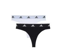 adidas Sportswear Pack of 2 Logo Print Sport Thongs Black/white