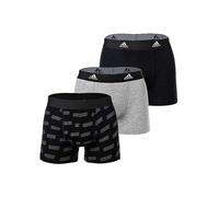 adidas Sportswear Pack of 3 Retro Active Flex Cotton Boxer Shorts Black Pattern