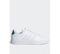 adidas Men's Advantage 2.0 Shoes, Cloud White/Core Black/Green, 4 UK