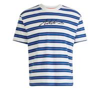 ADIDAS Sportswear Unisex Americana Striped Tee - White - Size X-Large