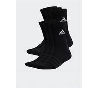 adidas Sportswear Unisex Cushioned Sportswear Crew Socks - 6 Pack - Black/white, Black/White, Size Xs, Men Black/White