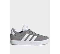 adidas Unisex Kids VL Court 3.0 Shoes, Grey Three/Cloud White/Grey Two, 2 UK