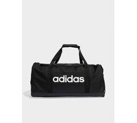 adidas Sportswear Unisex Linear Duffel Bag, Black/Black/White, Men Black/Black/White